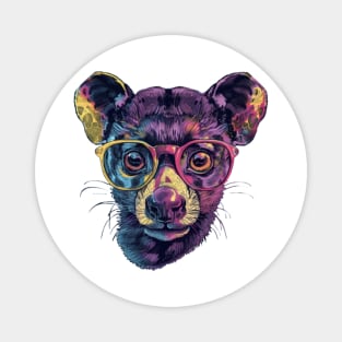 Jungle Explorer: The Fossa with Specs! Magnet